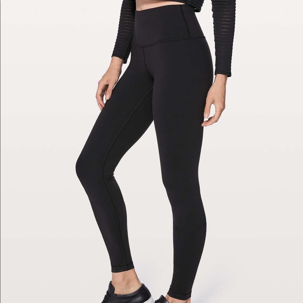 Black lulu lemon high rise leggings